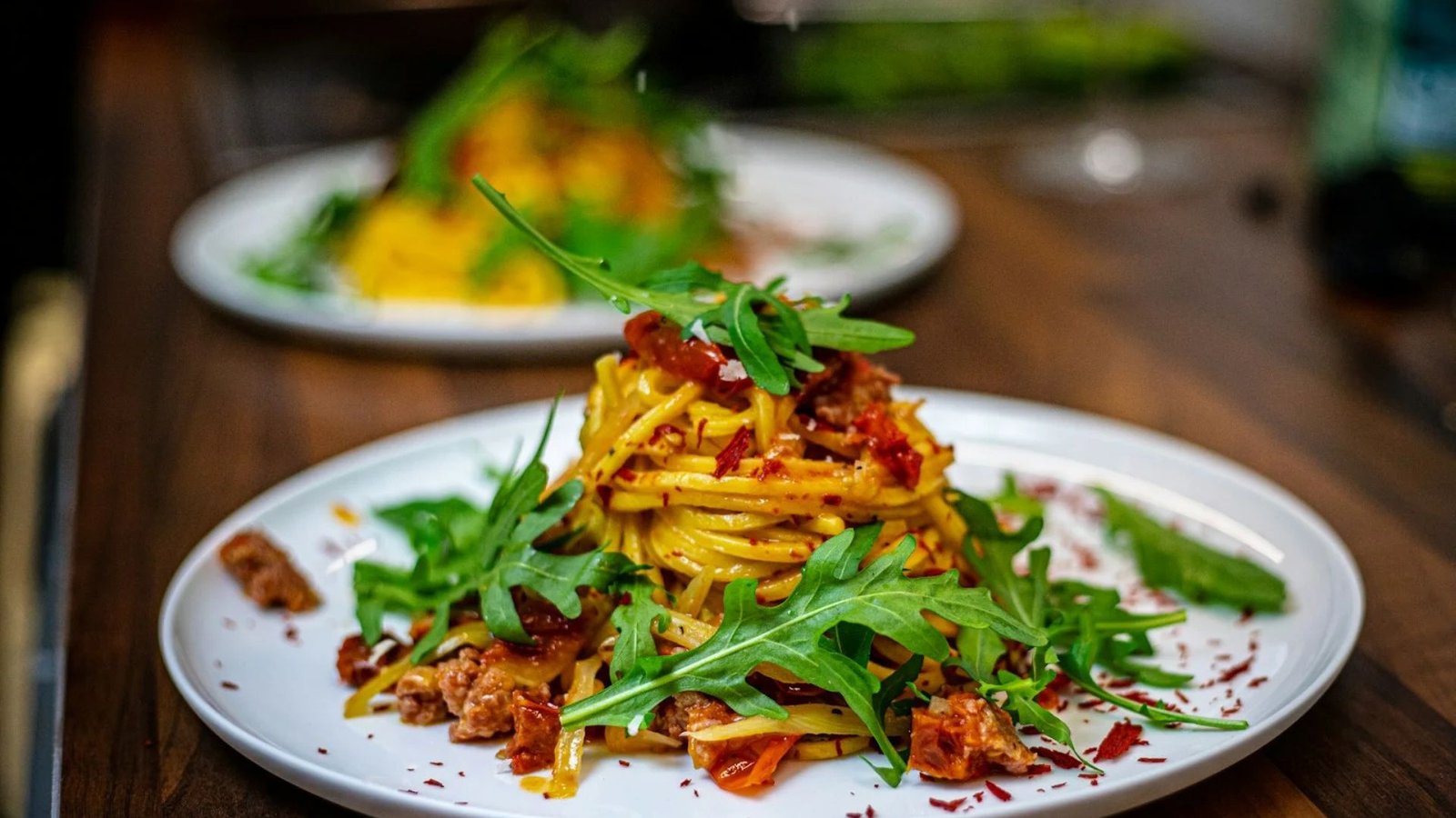 Fresh pasta with arugula at 3P Bondi